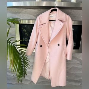 Club Monaco bubblegum Pink Wool Coat